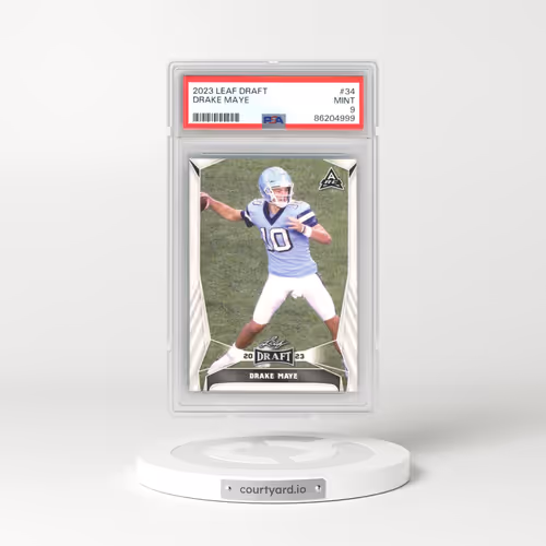 2023 Leaf Draft #34 Drake Maye (PSA 9 MINT)