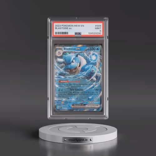 2023 Pokémon Mew EN-151 #009 Blastoise EX - Holo (PSA 9 MINT)