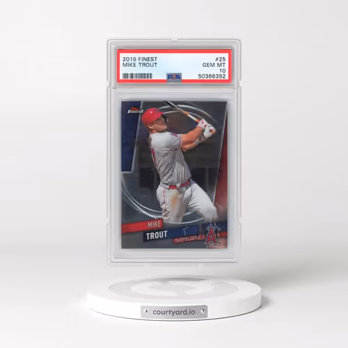 2019 Finest #25 Mike Trout (PSA 10 GEM MINT)