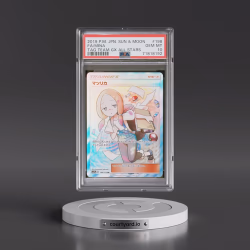 2019 Pokémon Sun & Moon Tag Team GX All Stars #198 Mina - Full Art (PSA 10 GEM MINT)