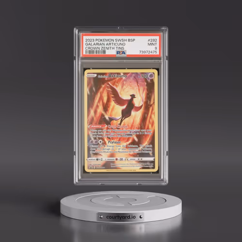 2023 Pokémon Swsh Black Star Promo #282 Galarian Articuno - Crown Zenith Tin (PSA 9 MINT)