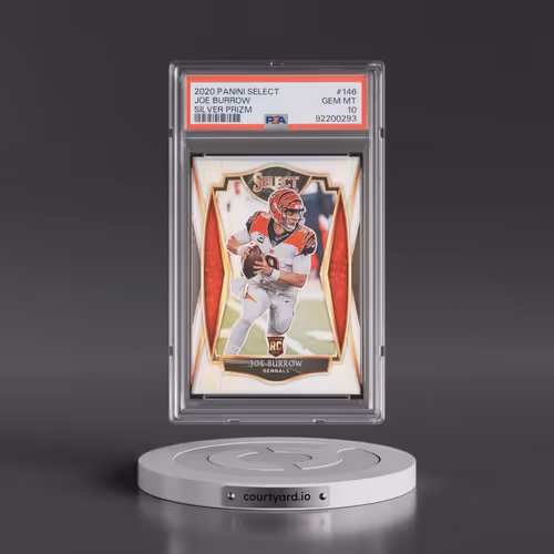 2020 Panini Select #146 Joe Burrow - Silver Prizm (PSA 10 GEM MINT)