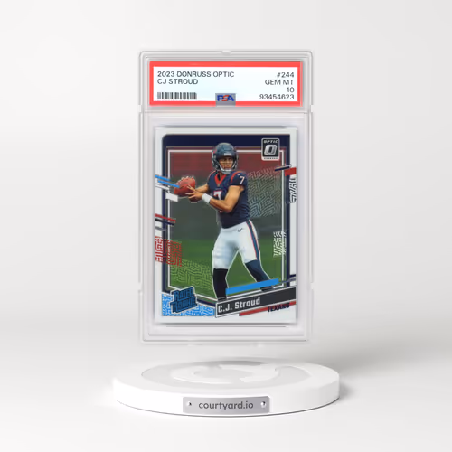 2023 Panini Donruss Optic #244 CJ Stroud (PSA 10 GEM MINT)