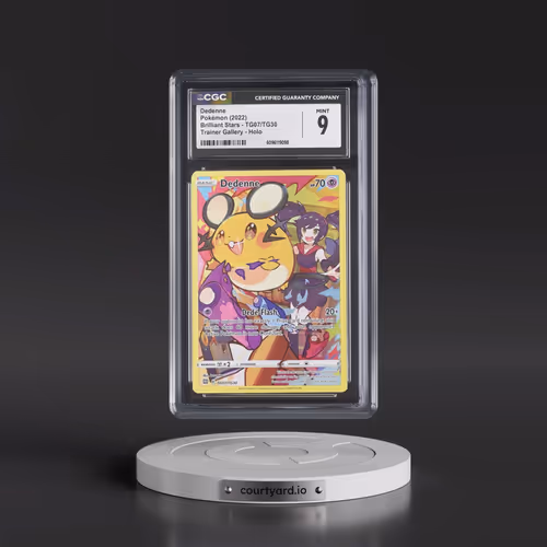 2022 Brilliant Stars #TG07/TG30 Dedenne - Character Rare (CGC 9 MINT)
