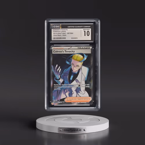 2024 Pokémon Sfa EN-Shrouded Fable #087 Colress's Tenacity - Ultra Rare (CGC 10 GEM MINT)