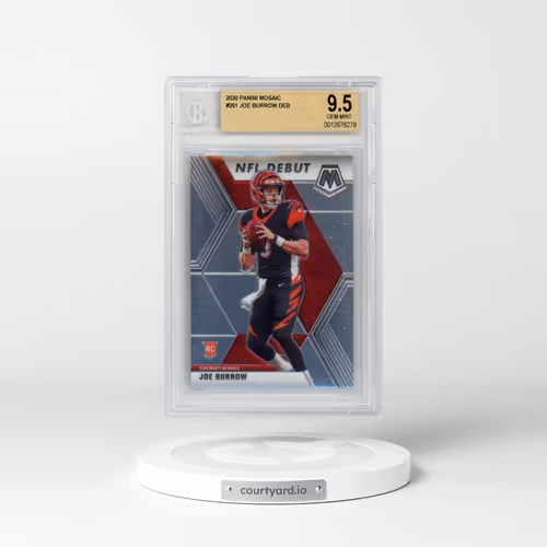 2020 Panini Mosaic #261 Joe Burrow (BGS 9.5 GEM MINT)