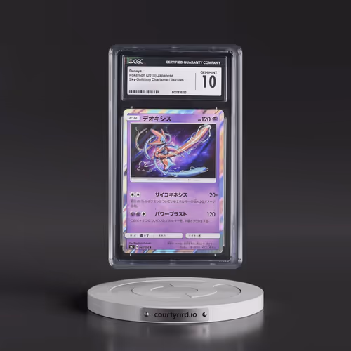 2018 Sky-Splitting Charisma #042/096 Deoxys - Holo (CGC 10 GEM MINT)