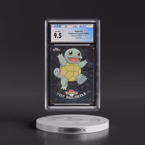 2000 Chrome Series 1 #7 Squirtle - Chrome (Topps Chrome Stamp on Front of Card) (CGC 10 GEM MINT)