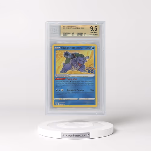 2022 Pokémon GO #018 Radiant Blastoise - Holo (BGS 9.5 GEM MINT)