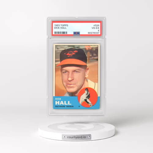 1963 Topps #526 Dick Hall (PSA 4 VG-EX)