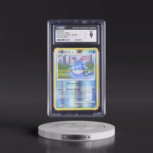 2007 Diamond & Pearl #18/130 Azumarill - Reverse Holo (CGC 9 MINT)