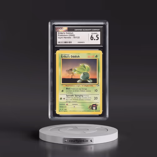 2000 Gym Heroes #78/132 Erika's Oddish (CGC 6.5 EX-NM+)