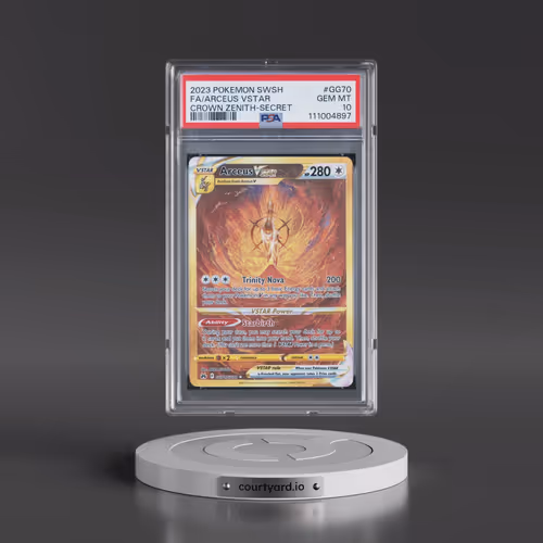 2023 Pokémon Sword and Shield Crown Zenith #GG70 Arceus Vstar - Full Art Secret (PSA 10 GEM MINT)