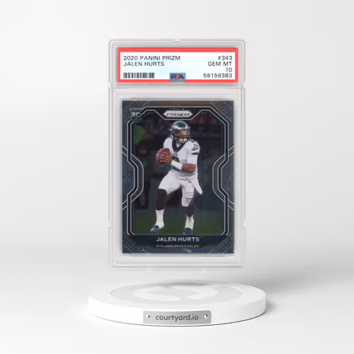 2020 Panini Prizm #343 Jalen Hurts (PSA 10 GEM MINT)