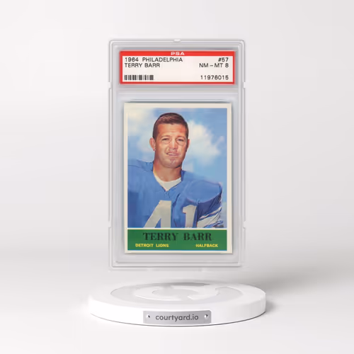 1964 Philadelphia #57 Terry Barr (PSA 8 NM-MT)