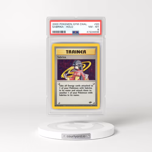2000 Gym Challenge #20 Sabrina - Holo (PSA 8 NM-MT)