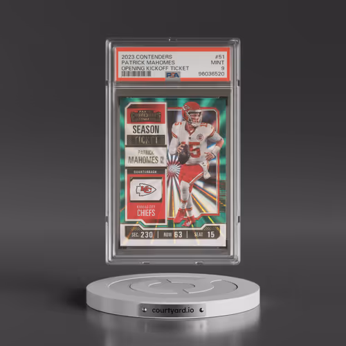 2023 Panini Contenders #51 Patrick Mahomes II - Opening Kickoff Ticket (PSA 9 MINT)
