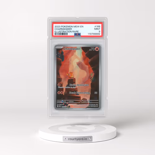 2023 Pokémon Mew EN-151 #168 Charmander - Illustration Rare (PSA 9 MINT)