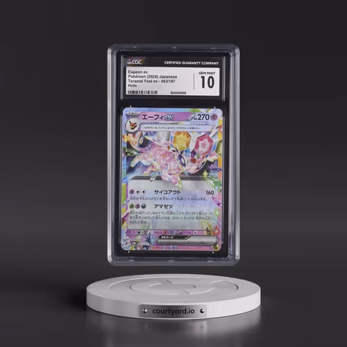 2024 Pokémon Sv8a-Terastal Fest EX #063 Espeon EX - Holo (CGC 10 GEM MINT)
