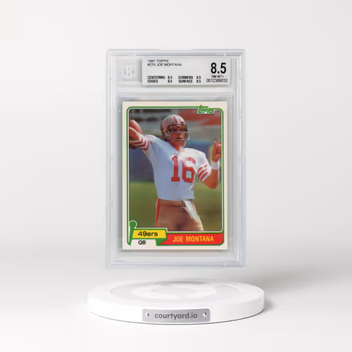 1981 Topps #216 Joe Montana (BGS 8.5 NM-MT+)