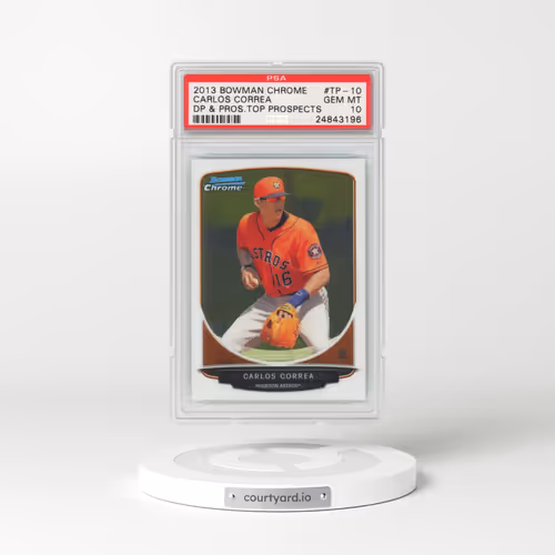 2013 Bowman Chrome Draft Picks & Prospects Top Prospects #TP-10 Carlos Correa (PSA 10 GEM MINT)