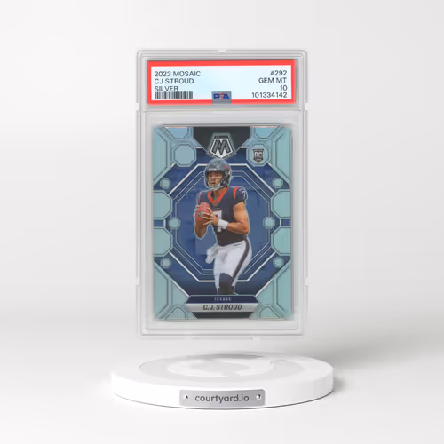 2023 Panini Mosaic #292 CJ Stroud - Silver (PSA 10 GEM MINT)