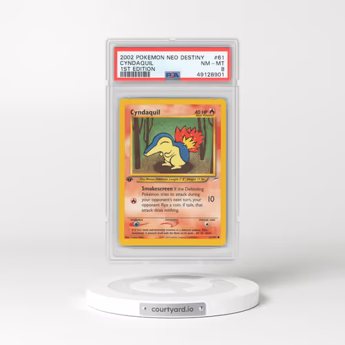 2002 Neo Destiny #61 Cyndaquil - 1st Edition (PSA 8 NM-MT)