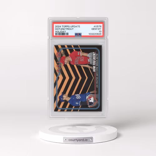 2024 Topps Update #US76 Mike Trout/Shohei Ohtani - Holiday (PSA 10 GEM MINT)