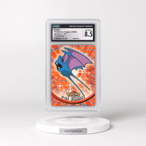 1999 Series 1 (Oval Nintendo Seal) #41 Zubat - First Print (Blue Topps Logo) (CGC 8.5 NM-MT+)