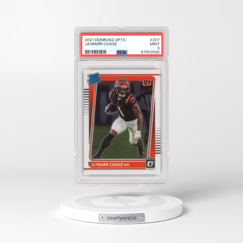 2021 Panini Donruss Optic #207 JA'Marr Chase (PSA 9 MINT)