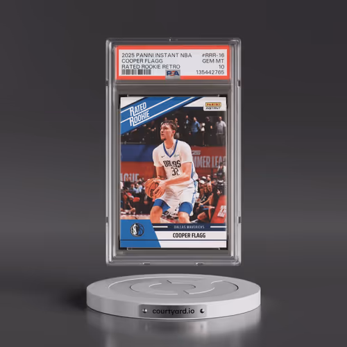 2025 Panini Instant NBA Rated Rookie Retro #RRR-16 Cooper Flagg (PSA 10 GEM MINT)
