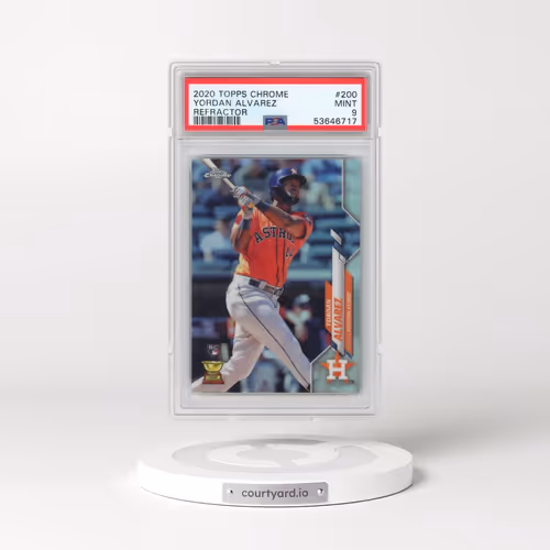 2020 Topps Chrome #200 Yordan Alvarez - Refractor (PSA 9 MINT)