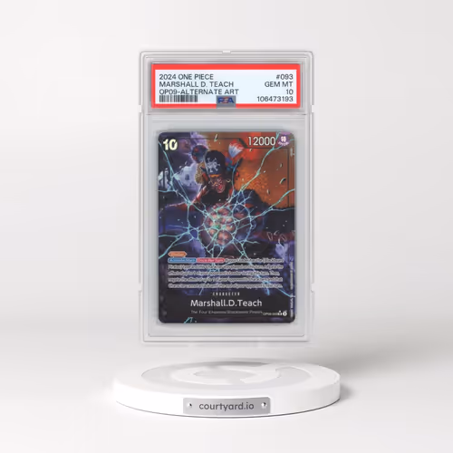 2024 One Piece OP09-Emperors in the New World #093 Marshall D. Teach - Alternate Art (PSA 10 GEM MIN