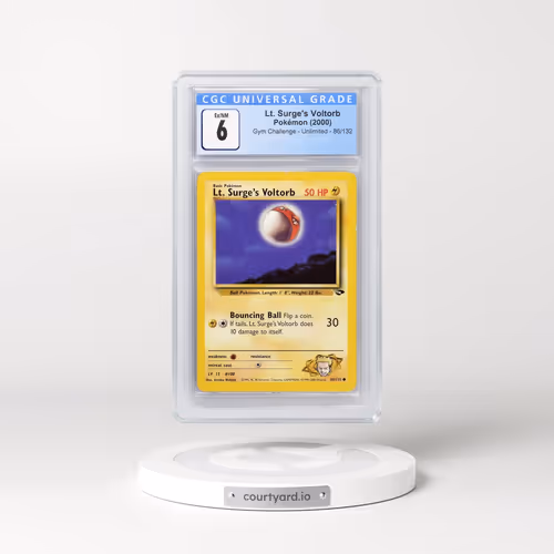 2000 Gym Challenge #86/132 Lt. Surge's Voltorb (CGC 6 EX-NM)