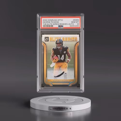 2022 Panini Donruss Optic the Elite Series Rookies #ESR4 George Pickens - Autograph (PSA 10 GEM MINT