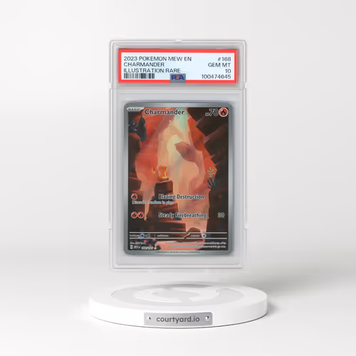 2023 Pokémon Mew EN-151 #168 Charmander - Illustration Rare (PSA 10 GEM MINT)