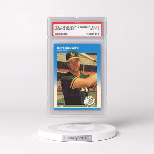 1987 Fleer Update Glossy #U-76 Mark McGwire (PSA 9 MINT)