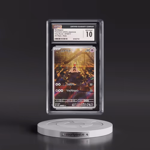 2023 Pokémon Sv2d-Clay Burst #075 Sandygast - Art Rare (CGC 10 GEM MINT)