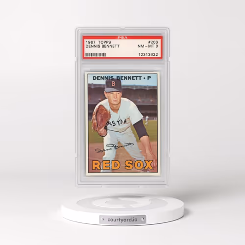 1967 Topps #206 Dennis Bennett (PSA 8 NM-MT)