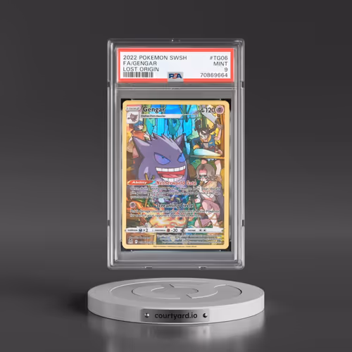 2022 Pokémon Sword & Shield Lost Origin #TG06 Gengar - Full Art (PSA 9 MINT)