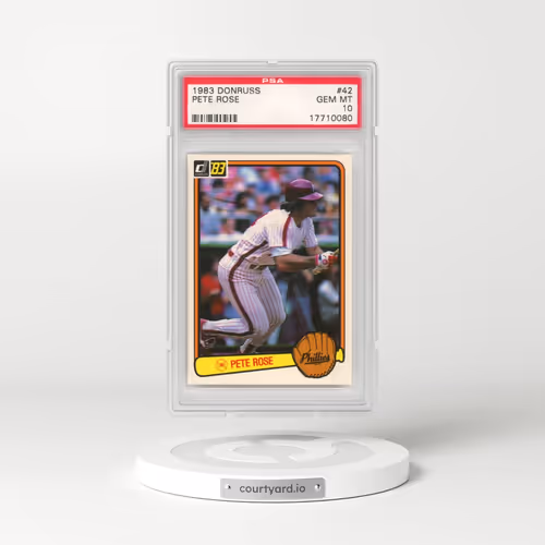 1983 Donruss #42 Pete Rose (PSA 10 GEM MINT)