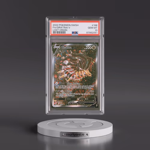 2022 Pokémon Sword & Shield Lost Origin #186 Giratina V - Holo Full Art (PSA 10 GEM MINT)