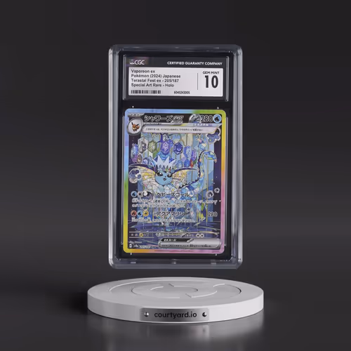 2024 Pokémon Sv8a-Terastal Fest EX #205 Vaporeon EX - Holo Special Art Rare (CGC 10 GEM MINT)
