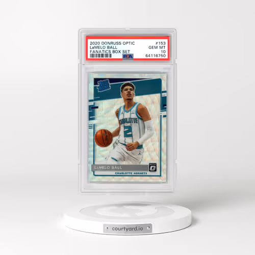 2020 Panini Donruss Optic #153 LaMelo Ball - Fanatics Box Set (PSA 10 GEM MINT)