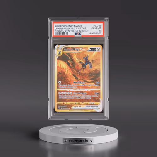 2023 Pokémon Sword and Shield Crown Zenith #GG68 Origin Forme Dialga Vstar - Full Art Secret (PSA 10