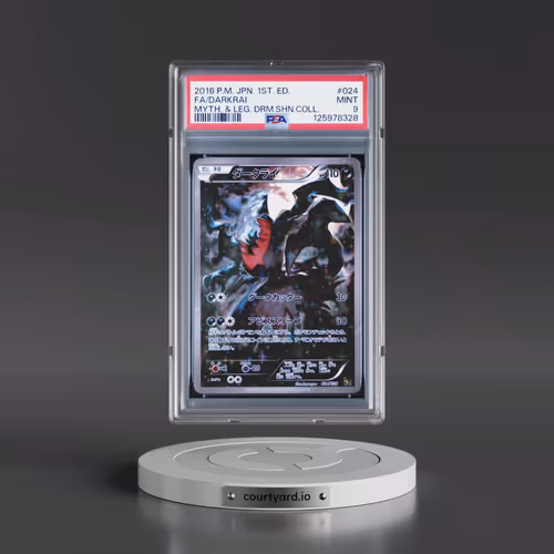 2016 Pokémon Mythical & Legendary Dream Shine Collection #024 Darkrai - 1st Edition Full Art (PSA 9