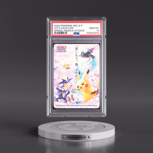 2020 Pokémon S Promo Let's Have Fun! Spring, Pokeka - Sticker (PSA 10 GEM MINT)