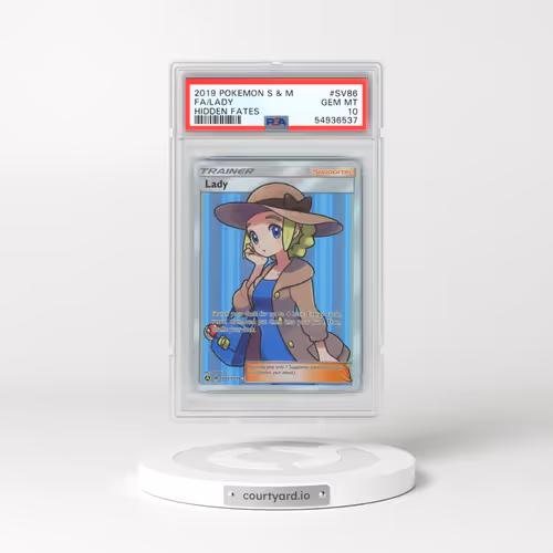 2019 Pokémon Sun & Moon Hidden Fates #SV86 Lady - Full Art (PSA 10 GEM MINT)