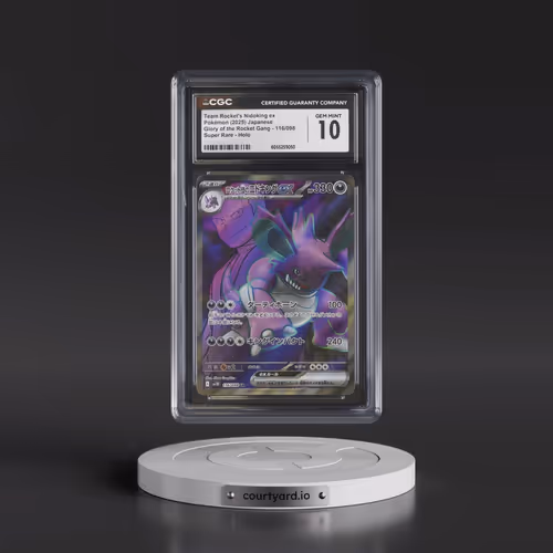 2025 Glory of the Rocket Gang - sv10 #116/098 Team Rocket's Nidoking ex - Super Rare Holo (CGC 10 GE