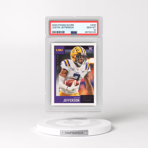 2020 Panini Score #430 Justin Jefferson (PSA 10 GEM MINT)